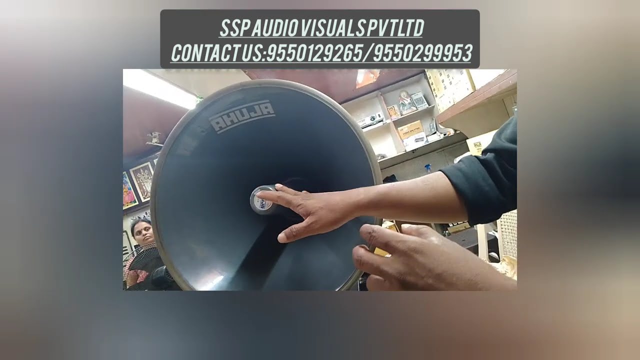 AHUJA WFB -18 HORN AND UNIT Au-40 sound testing #SSP AUDIO VISUAL CONTACT US  9550129265/9550299953