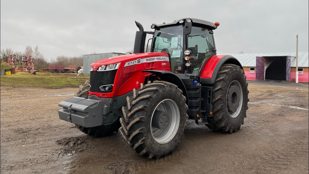 МЫ КУПИЛИ НОВЫЙ ТРАКТОР Massey Ferguson 8737S | РЕАКЦИЯ ПАПЫ