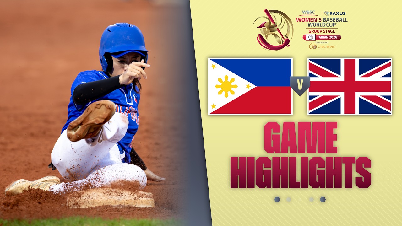 HIGHLIGHTS | Philippines vs Great Britain | WBSC Women's Baseball World Cup - Group Stage