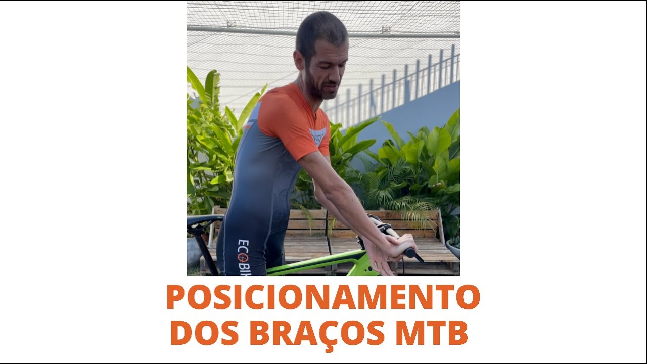 Posicionamento dos braços na MTB