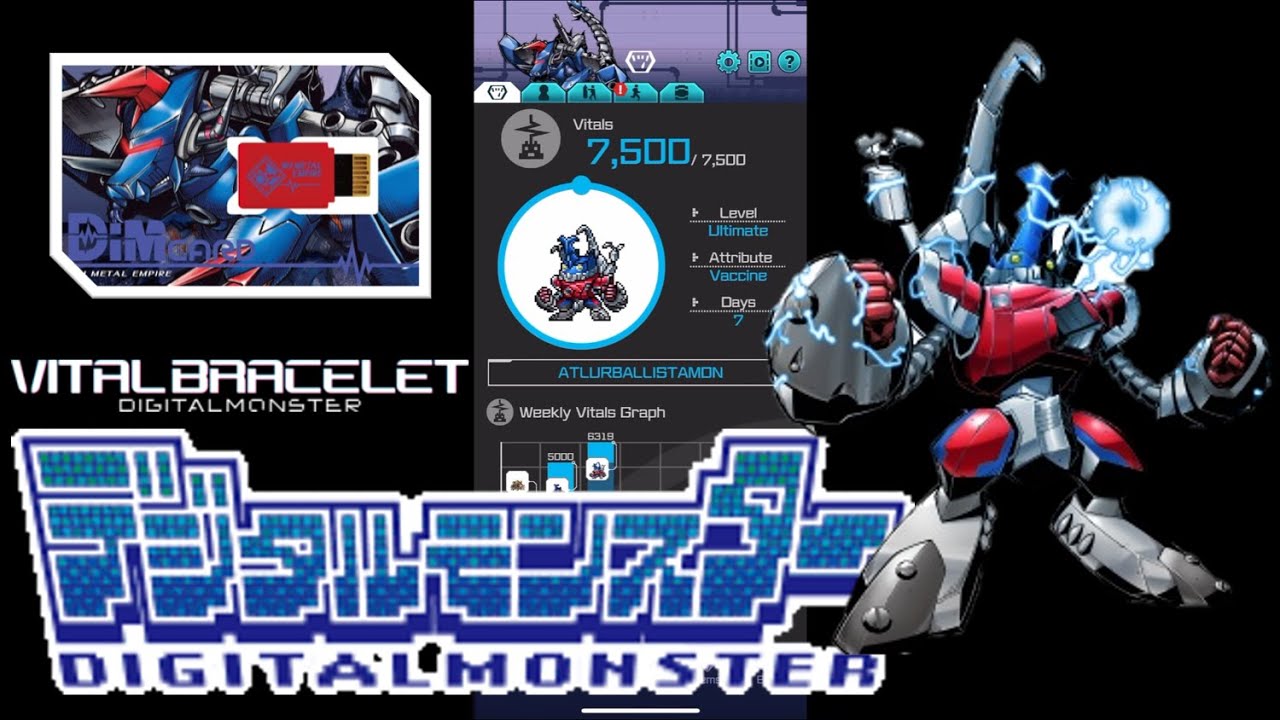 Digimon Vital Bracelet Lab - Journal Log #66.2 Atlur Ballistamon