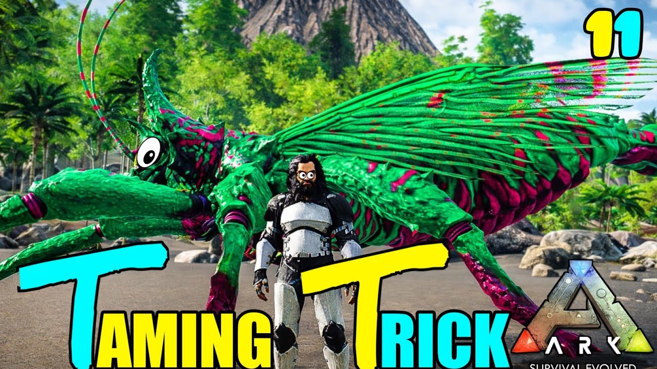 Easy Rhyniognatha Taming Trick 🔥 ARK Mobile