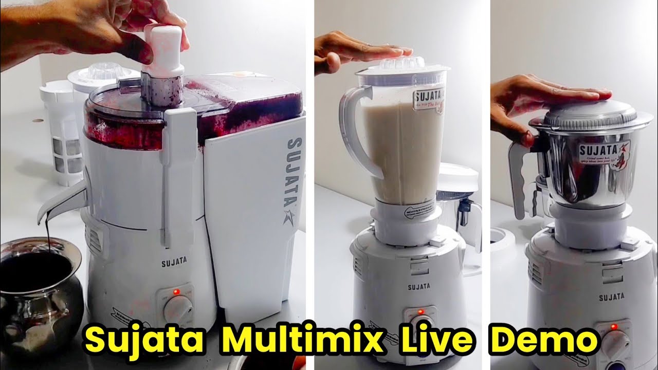 Sujata Multimix Mixer Grinder 900W 🔴 Live Demo