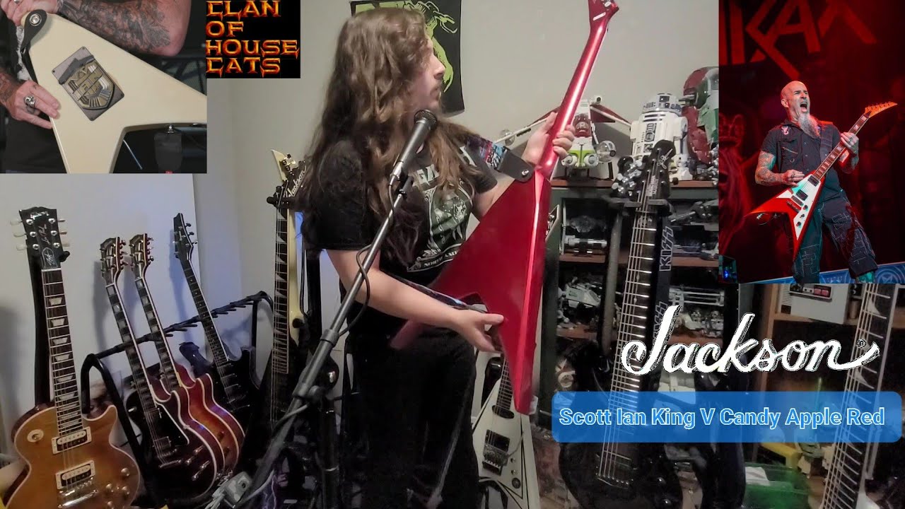 Jackson X-series Scott Ian King V Candy Apple Red Anthrax