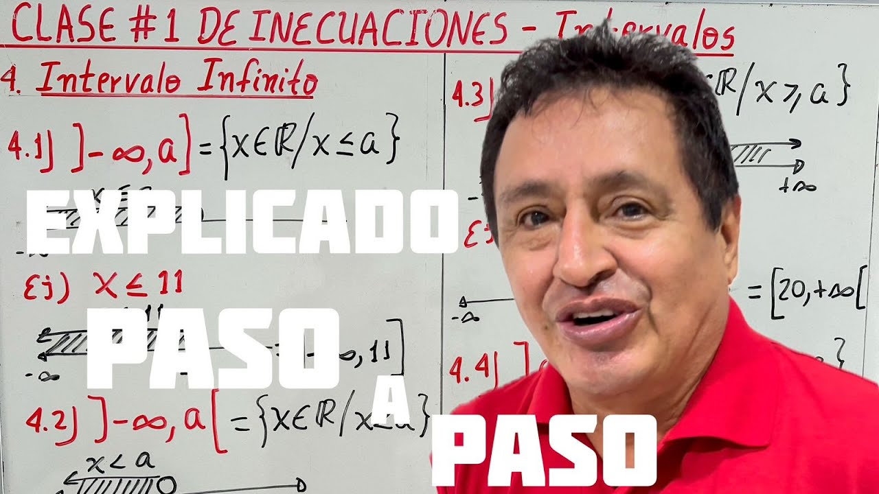 Inecuaciones e Intervalos Explicados Fácilmente🎯| Matemáticas Paso a Paso CLASE 1