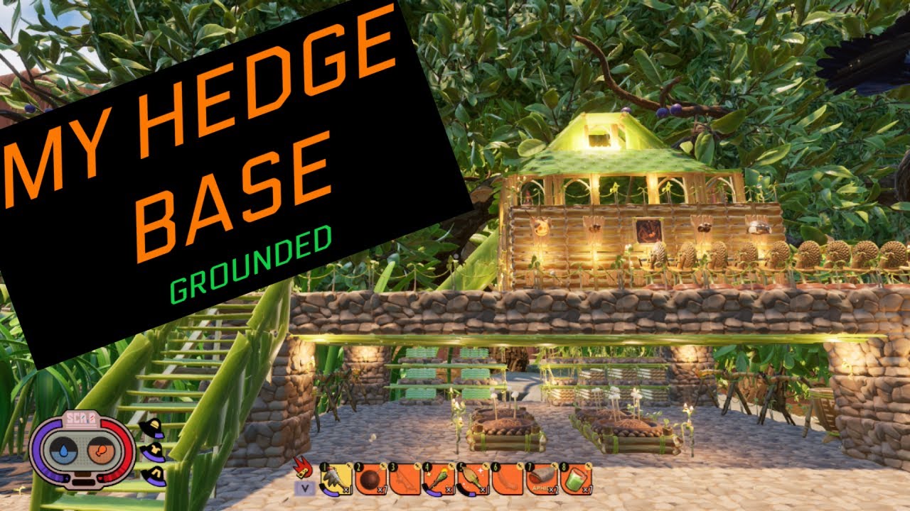Building My Hedge Base (Red Base) in Grounded