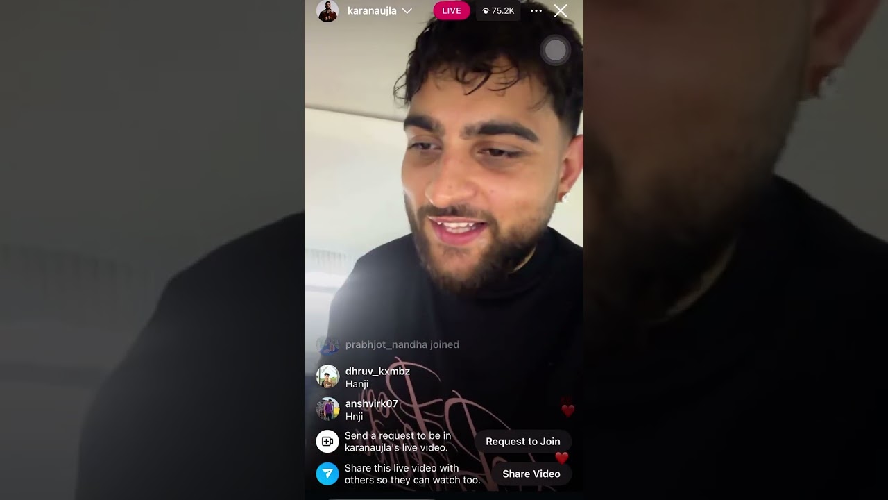Karan Aujla&rsquo;s Insta Live Together Parmish Verma #live #today #instagram #parmishverma #aujla 