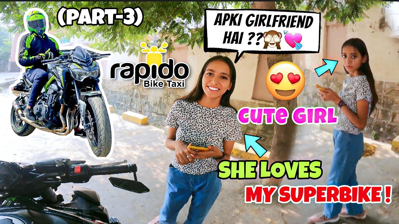 *RAPIDO* On *SUPERBIKE* Prank🤣|| Cute Girl Loves My Superbike😍|(PART-3)🔥