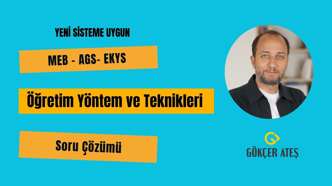2026- MEB- AGS I Soru Çözümü - ÖYT IV