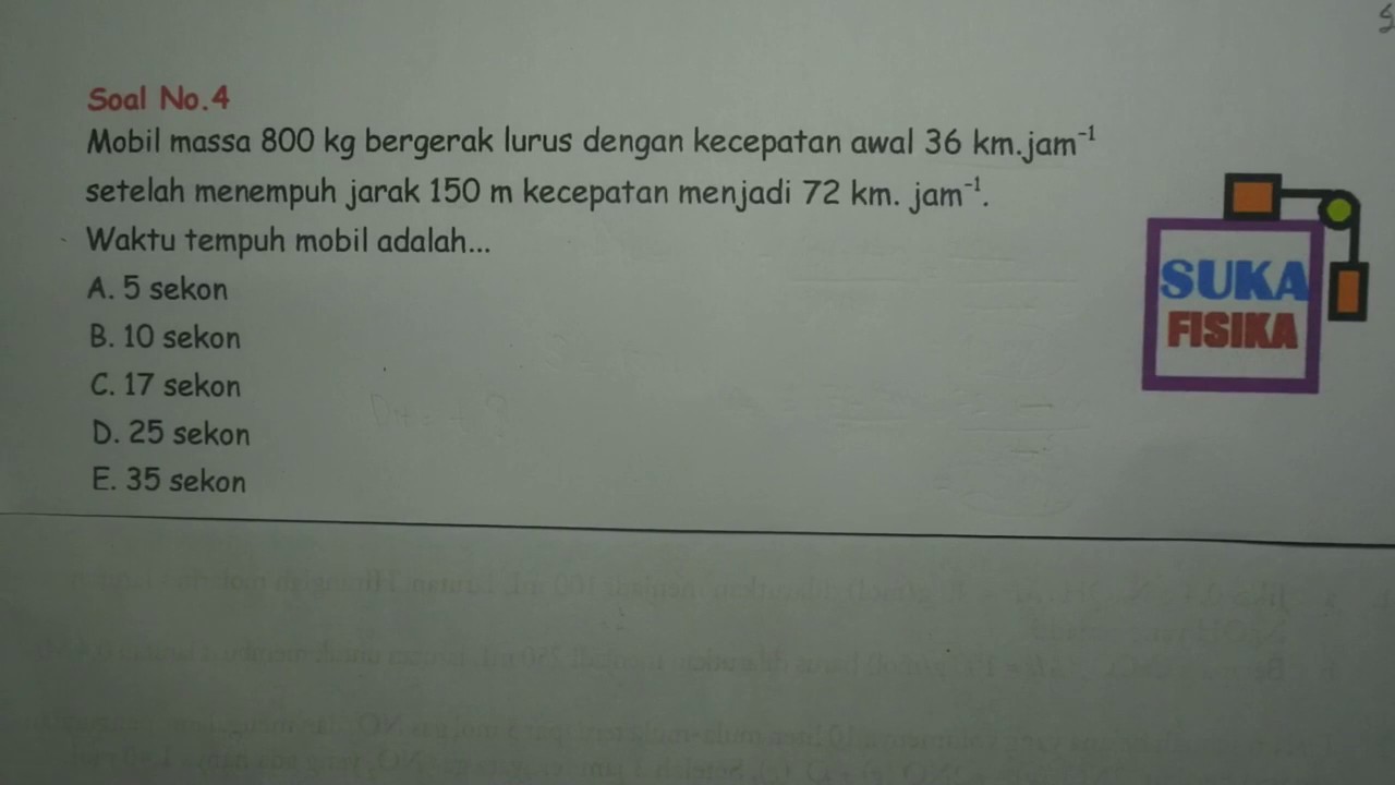 GLBB (menentukan waktu tempuh)-  Fisika