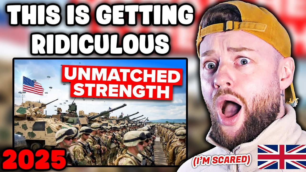 Brit SHOCKED at how POWERFUL the US Military is in 2025!