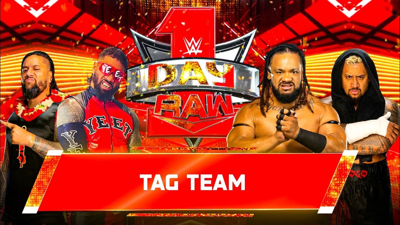 The Usos vs. Solo Sikoa and Jacob Fatu at Monday Night Raw | WWE 2K25