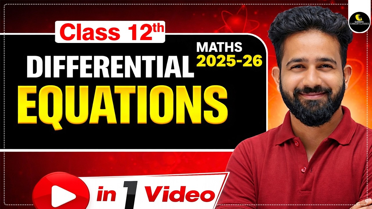 Differential Equations One Shot 🔥 | NCERT Revision | Maths Chapter 9 | Revision King 2026 by Ashwani