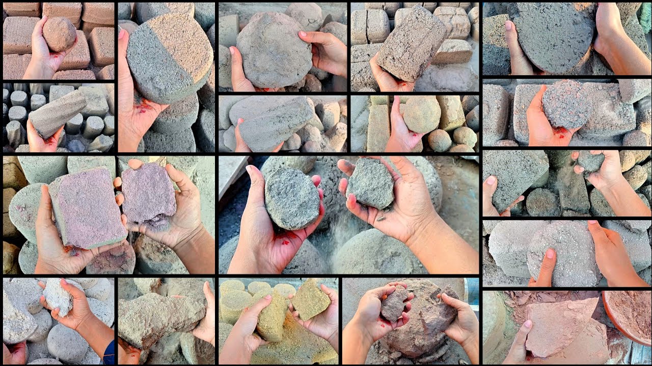 New😍 17 Textures 1 Shape Dry Crumbling 💣 Oddly Satisfying 