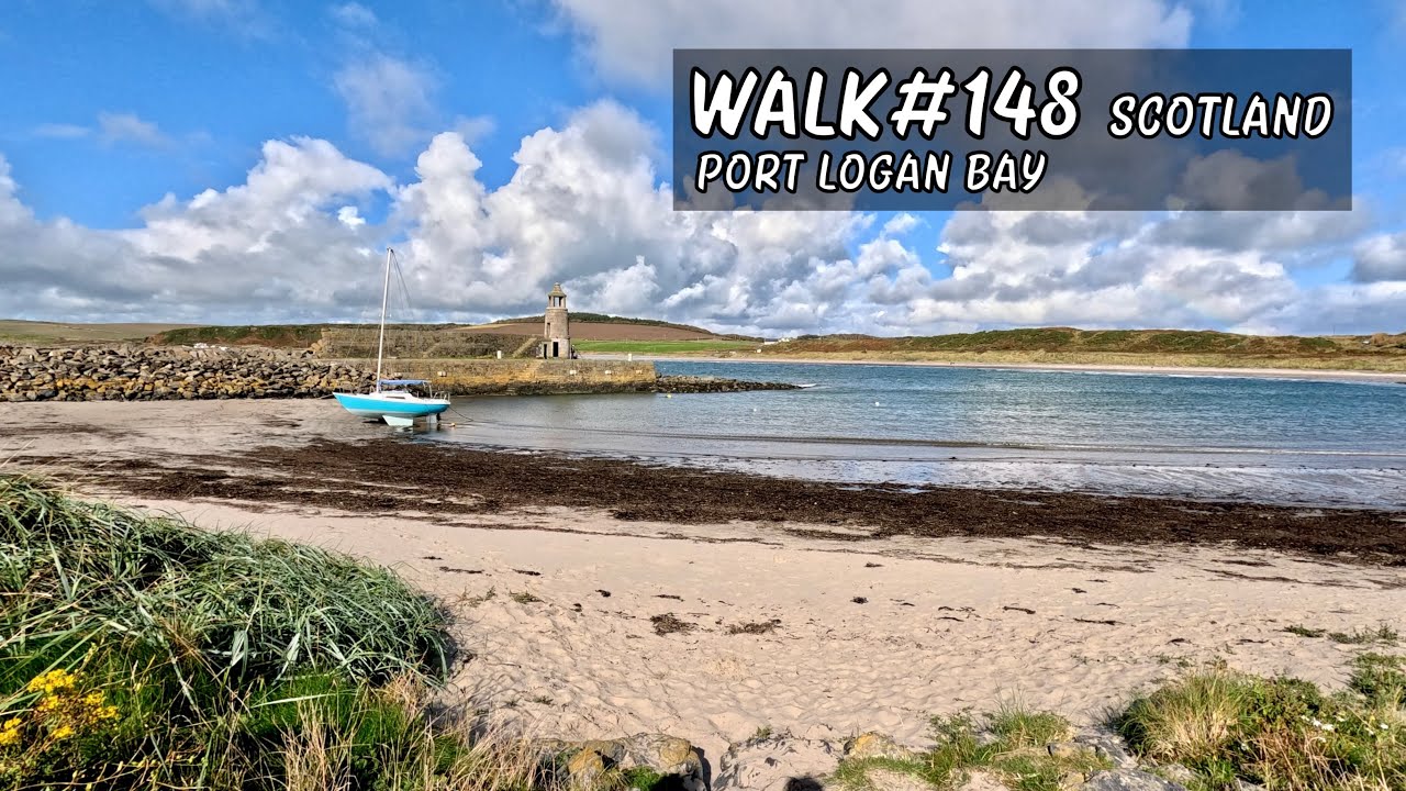 Walk 148 | Port Logan Bay #walkingtour #scotland #coastalwalk #dumfriesandgalloway