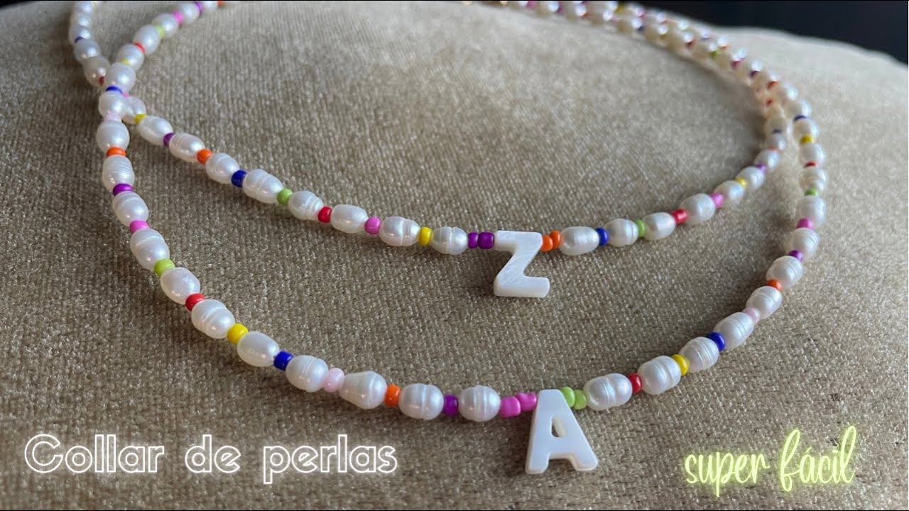 Collar de perlas personalizado