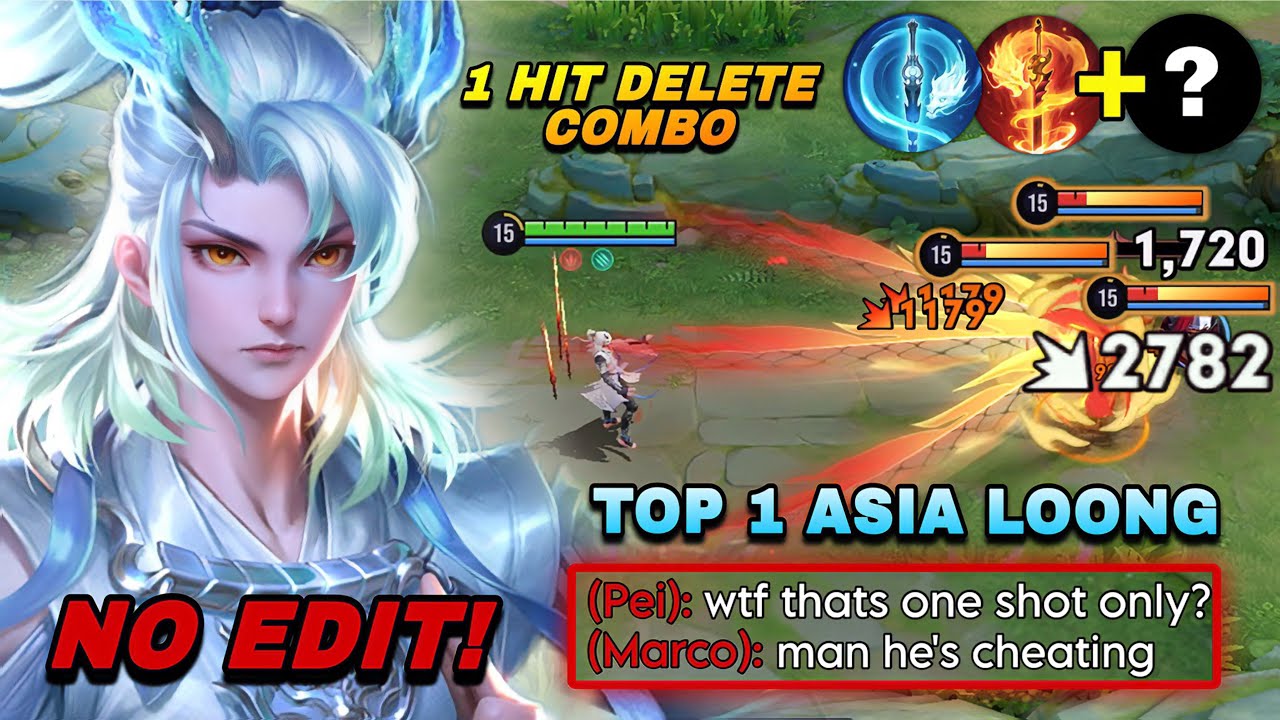 INTENSE MATCH! TOP 1 ASIA LOONG SECRET ONE HIT DELETE COMBO IN SOLO HIGH RANK | LOONG BUILD & ARCANA