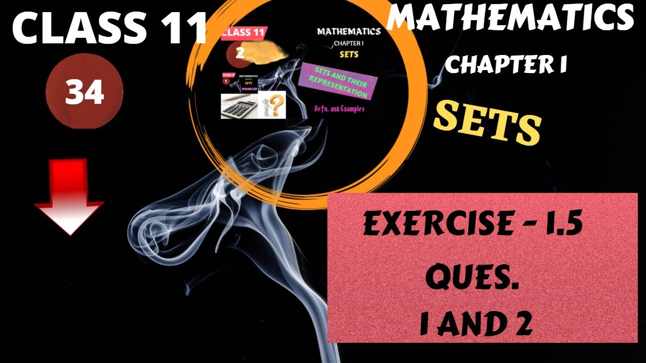 Class 11 Ex 1.5 Q1 and Q2 || Chapter 1 Sets NCERT Maths@Prasthbhoomi