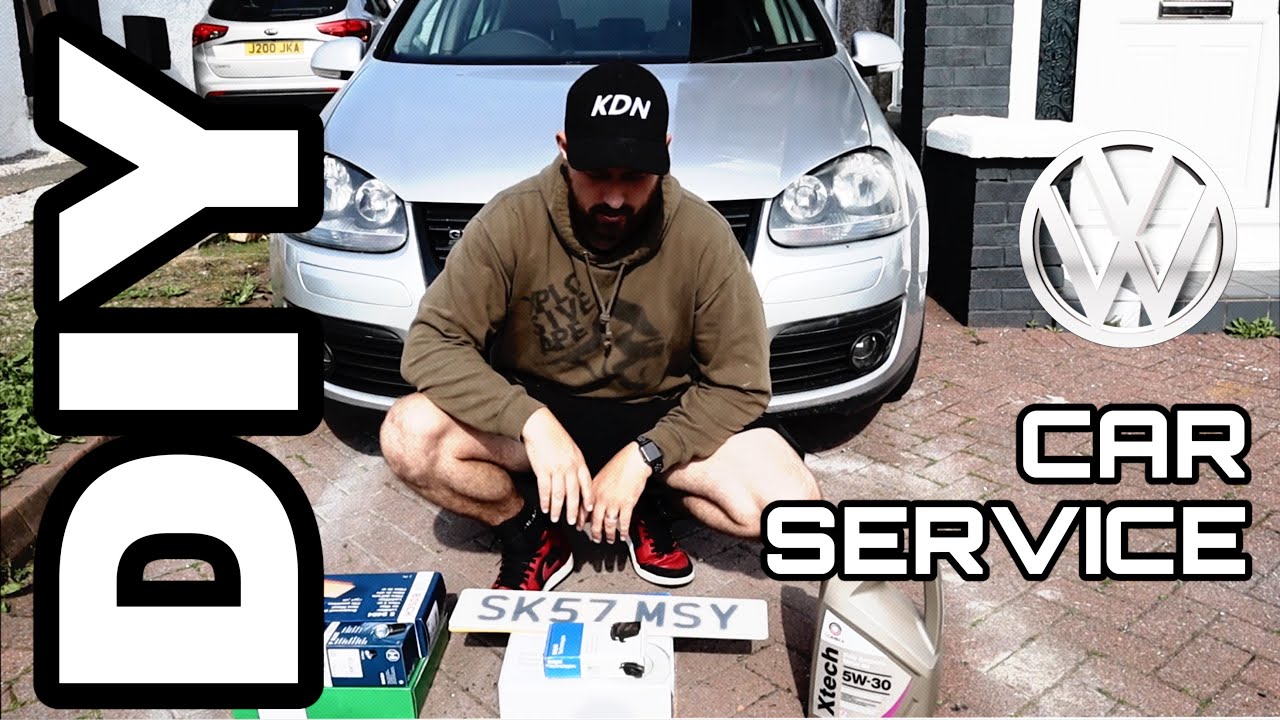 UK's Cheapest VW Golf GT TDi Service & Engine Bay Clean #Volkswagen #service #diy