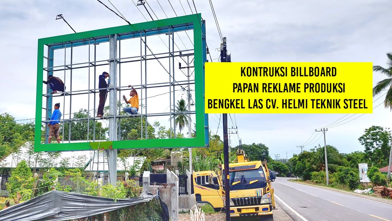 Kontruksi Billboard (Papan Reklame) Universitas Almuslim