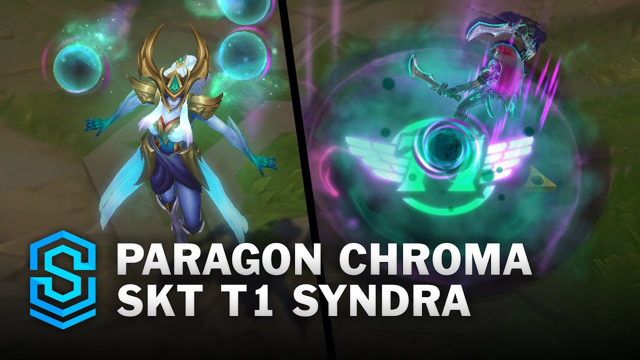 Paragon Chroma SKT T1 Syndra Skin Spotlight - Pre-Release - PBE Preview - League of Legends