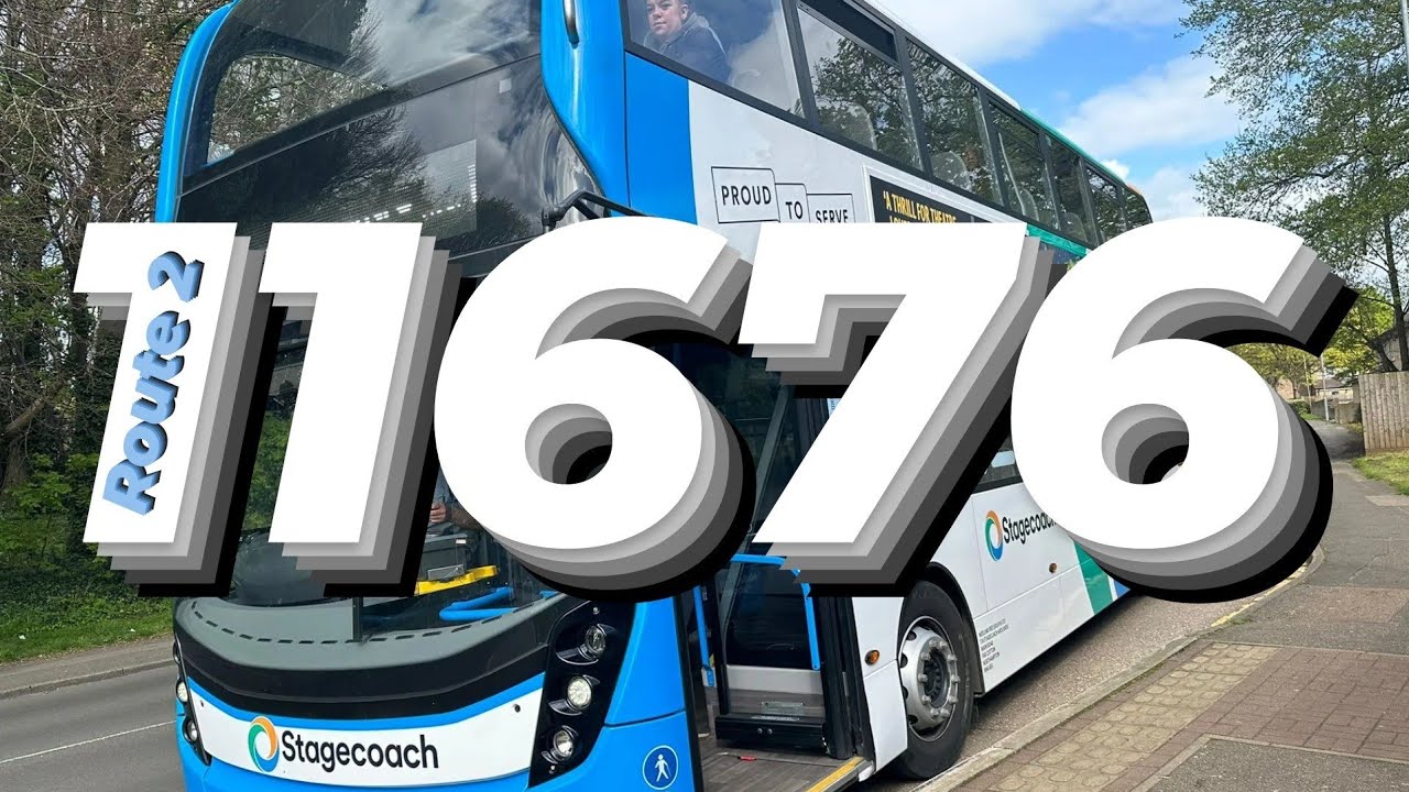 Bus 11676 stagecoach Midlands Northampton, route 2 Northampton, Rectory Farm