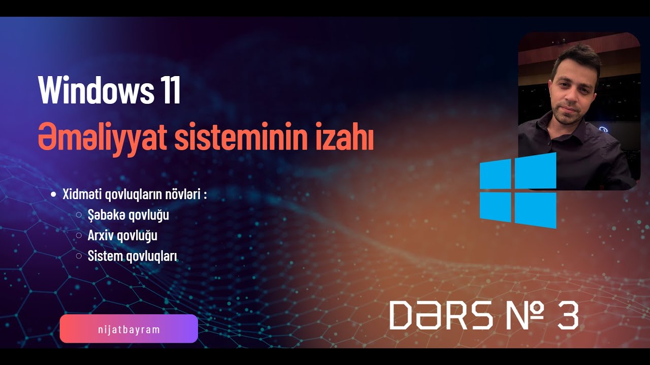 Windows 11 Əməliyyat sisteminin izahı - Azərbaycanca [İLK DƏFƏ] Dərs №3 Kitab oxuma - baxaraq öyrən!
