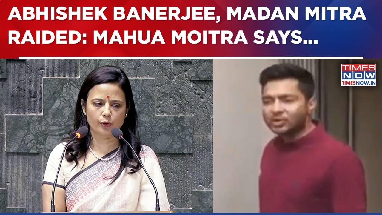 Mahua Moitra Attacks BJP After Abhishek Banerjee, Madan Mitra Raided: 'Intimidation Won't...'| WATCH