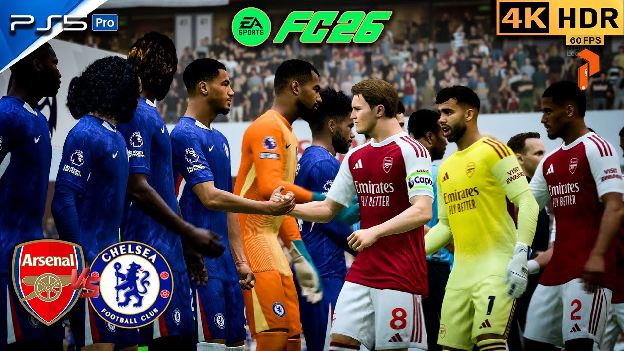 FC 26 Gameplay PS5 - Arsenal vs Chelsea | Realistic Premier League Atmosphere 4K #fc26 #ps5 #viral