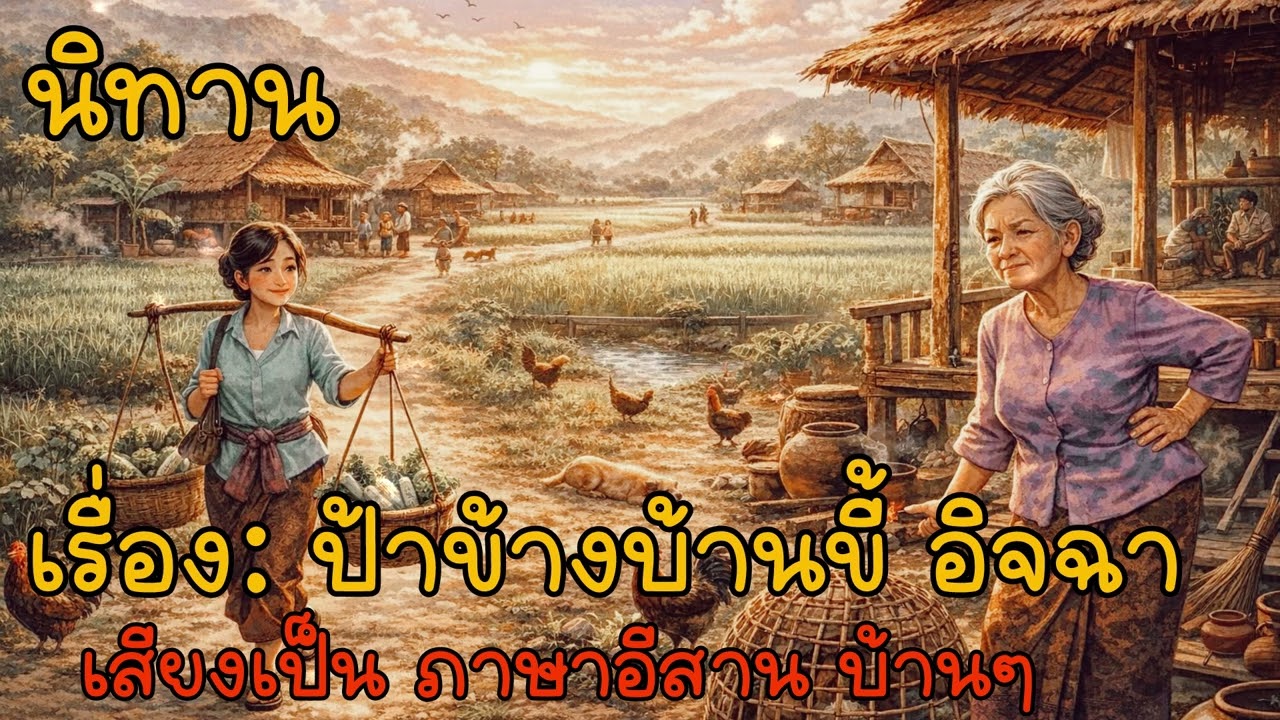 นิทานเรื่อง ป้าสี ขี้อิจฉา#นิทานพื้นบ้าน #ภูเขาควาย #ฟังก่อนนอน #เรื่องเล่า 
