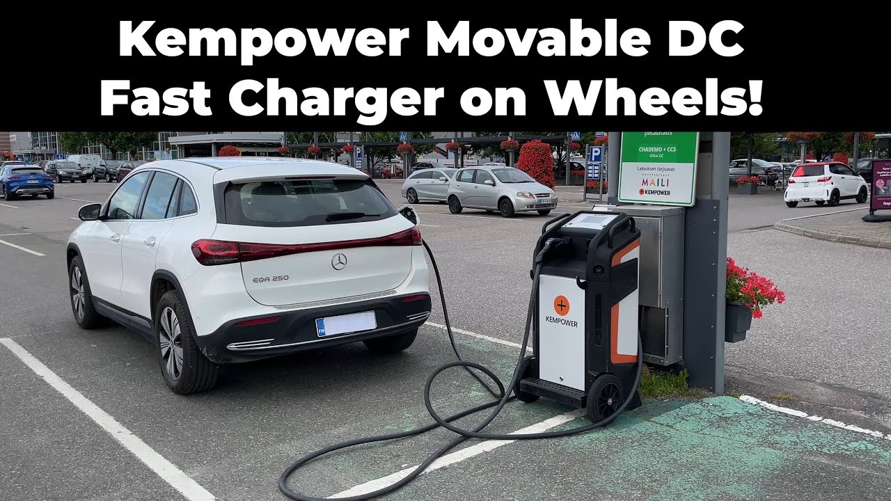 Kempower Movable DC Fast Charger on Wheels!