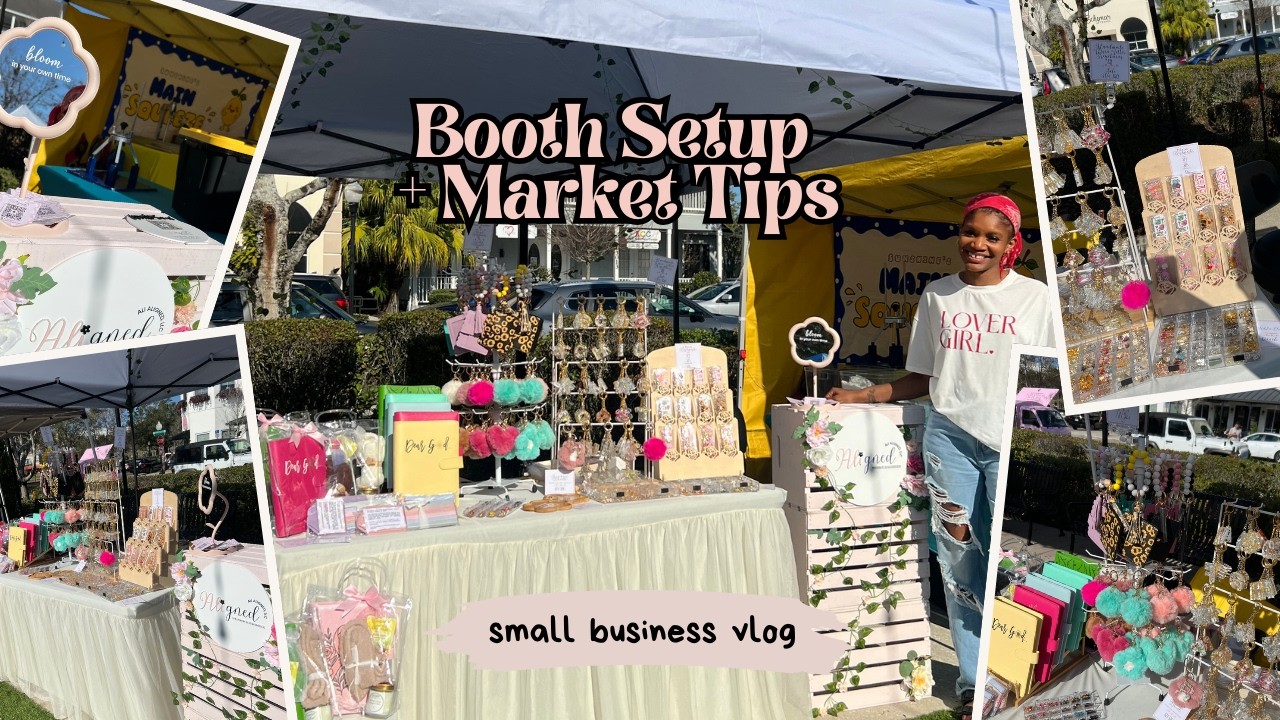 Setting Up My Small Business Booth at a Market | 5 Tips That Help Me Sell More