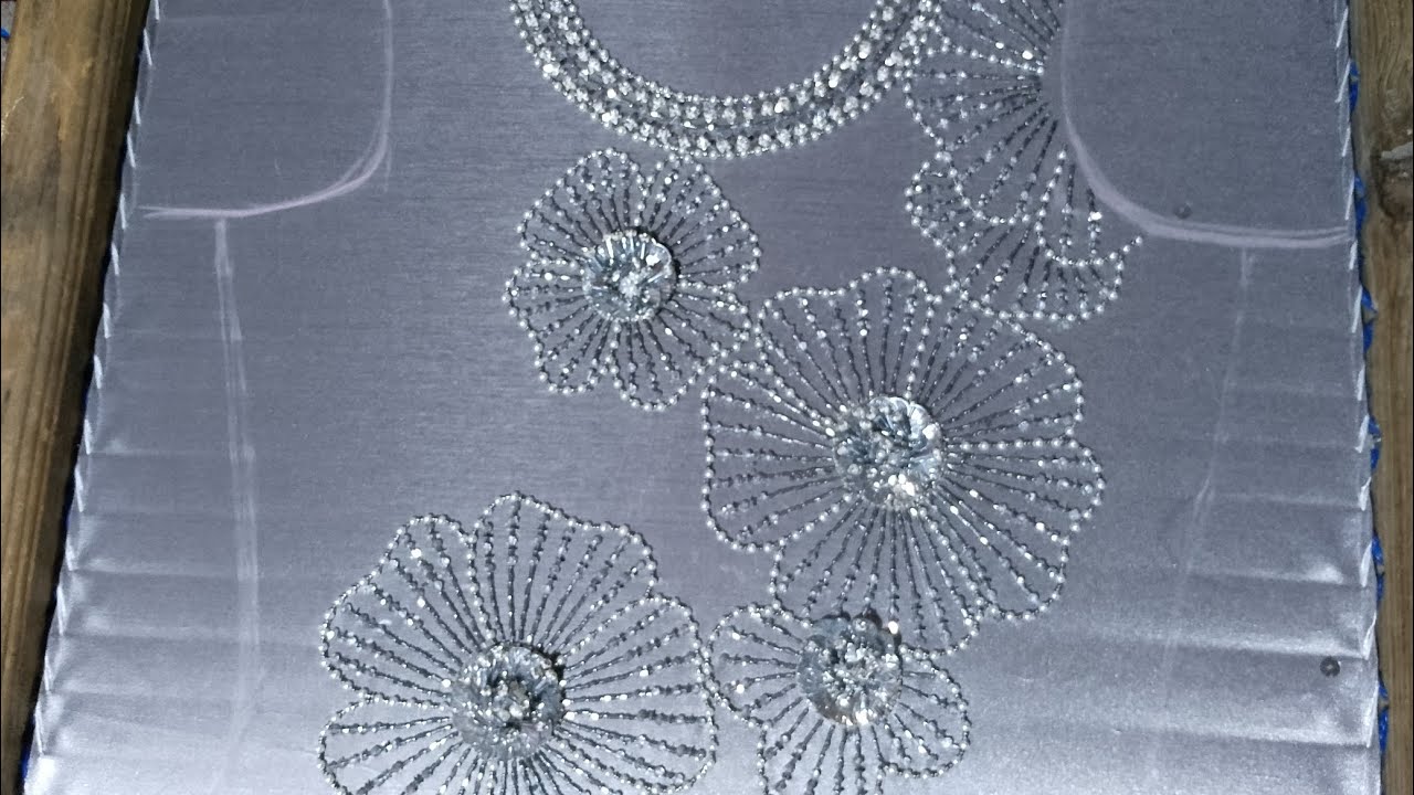 beads work embroidery #partywear #handmade #fashion #handembroidry #2024