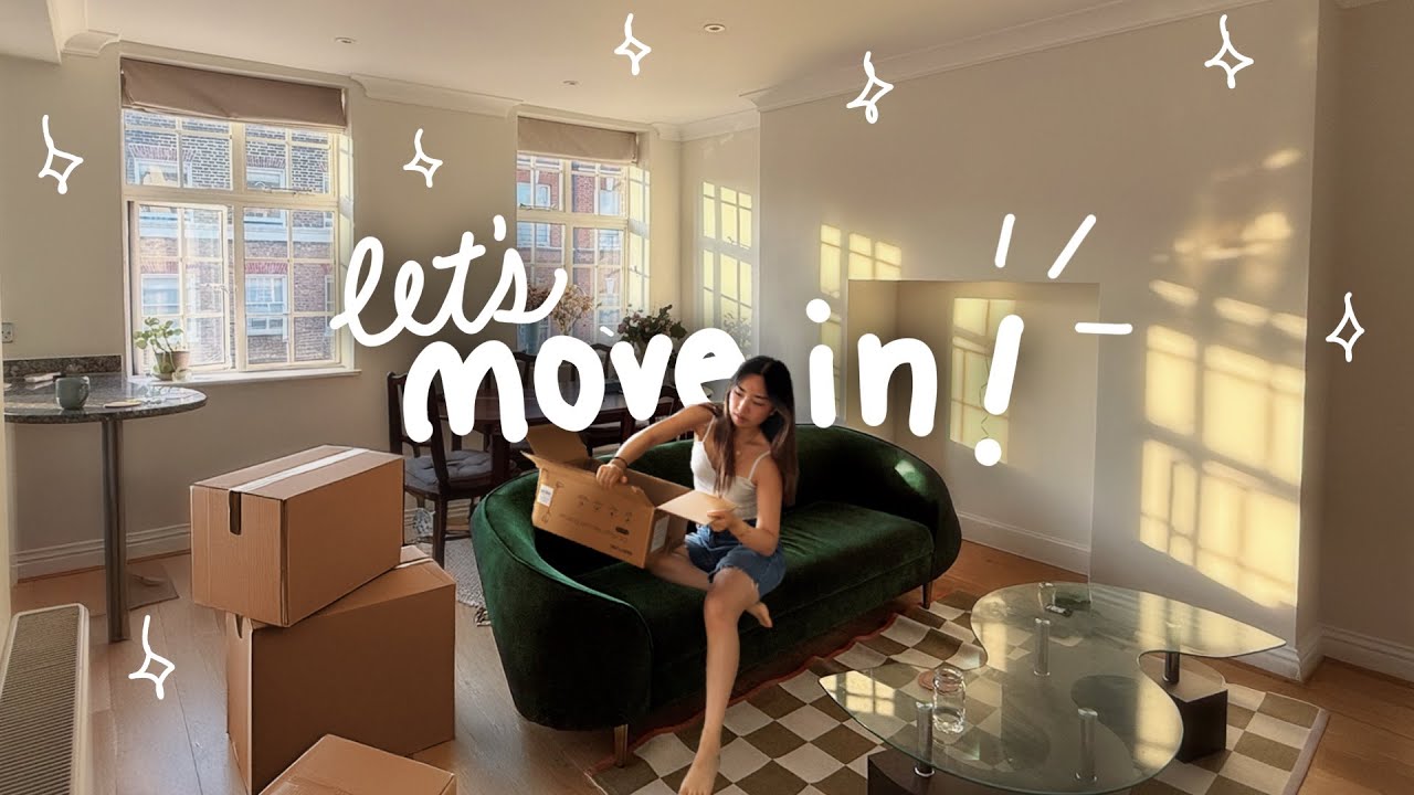 Let’s Move Into My Apartment in London ✨ Building My Living Room & Adulting!