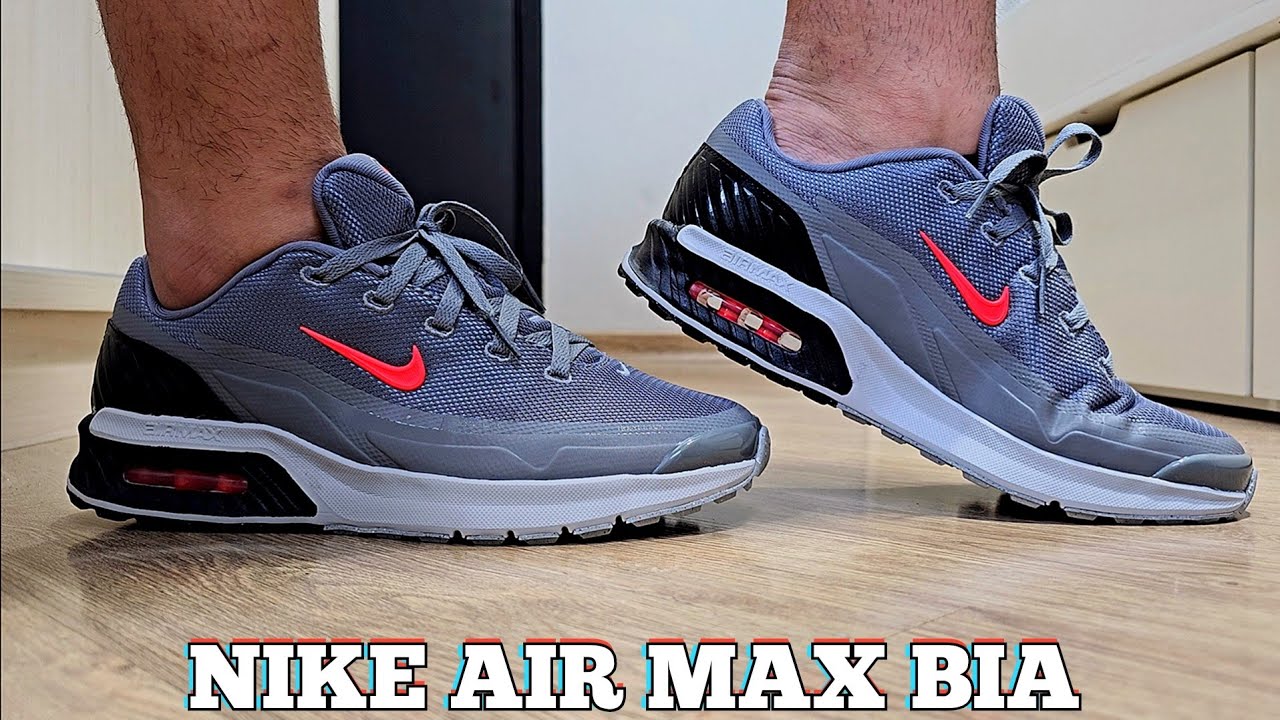 Review Do Tênis Nike Air Max Bia - Cinza | Demonstração No pé | On  Feet | Tênis Uso Casual