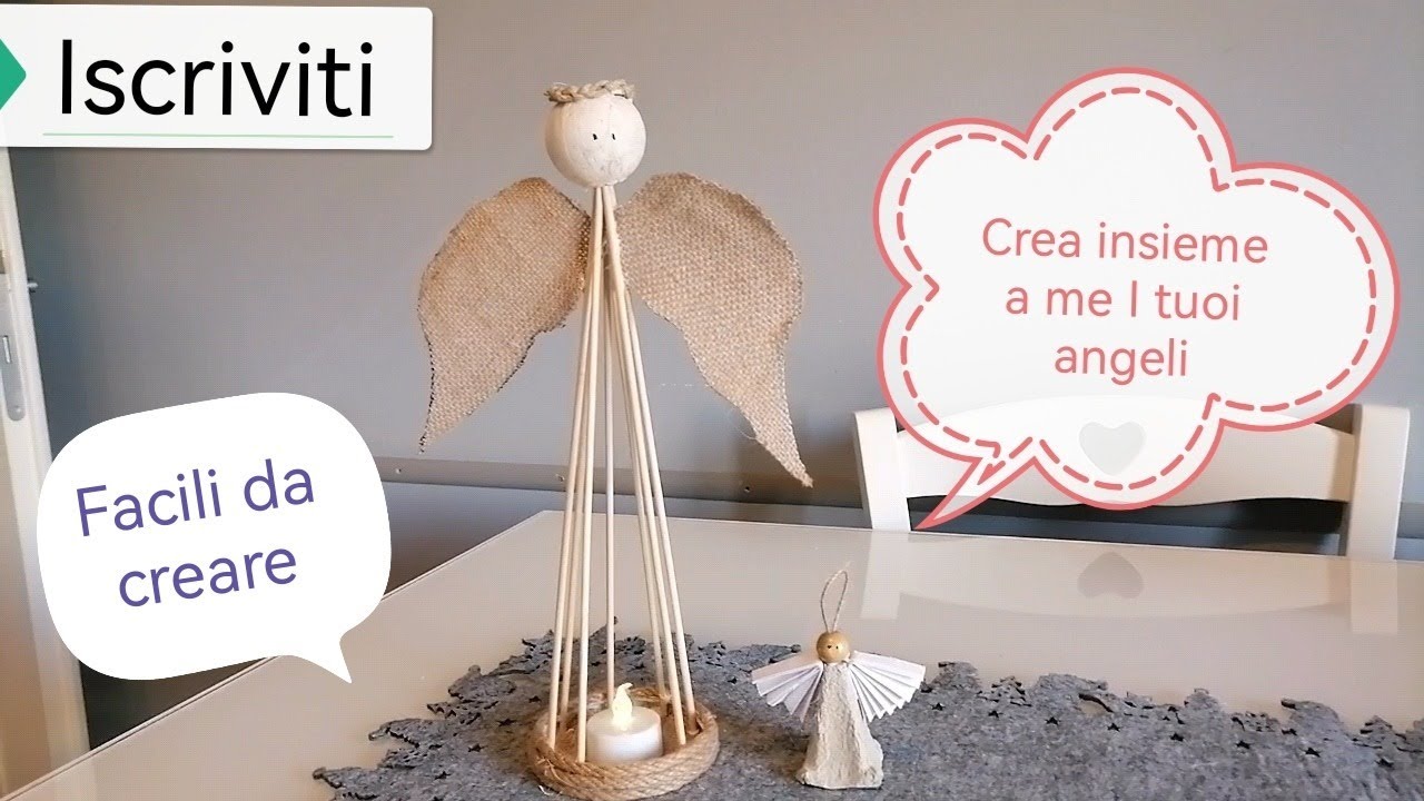 CREO DUE TIPOLOGIE DI ANGELI, FACILISSIMO DA CREARE, GUARDA E DIVERTITI CON ME.