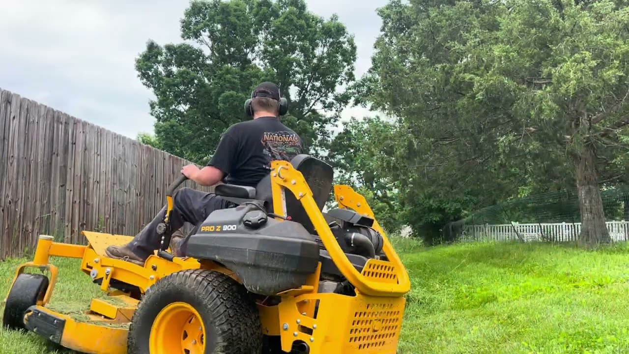 Cub Cadet Pro Z 960L zero turn cutting tall grass