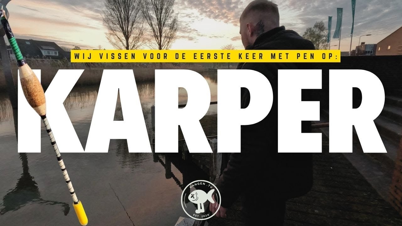 Wij vissen voor het eerst met de pen op karper!
