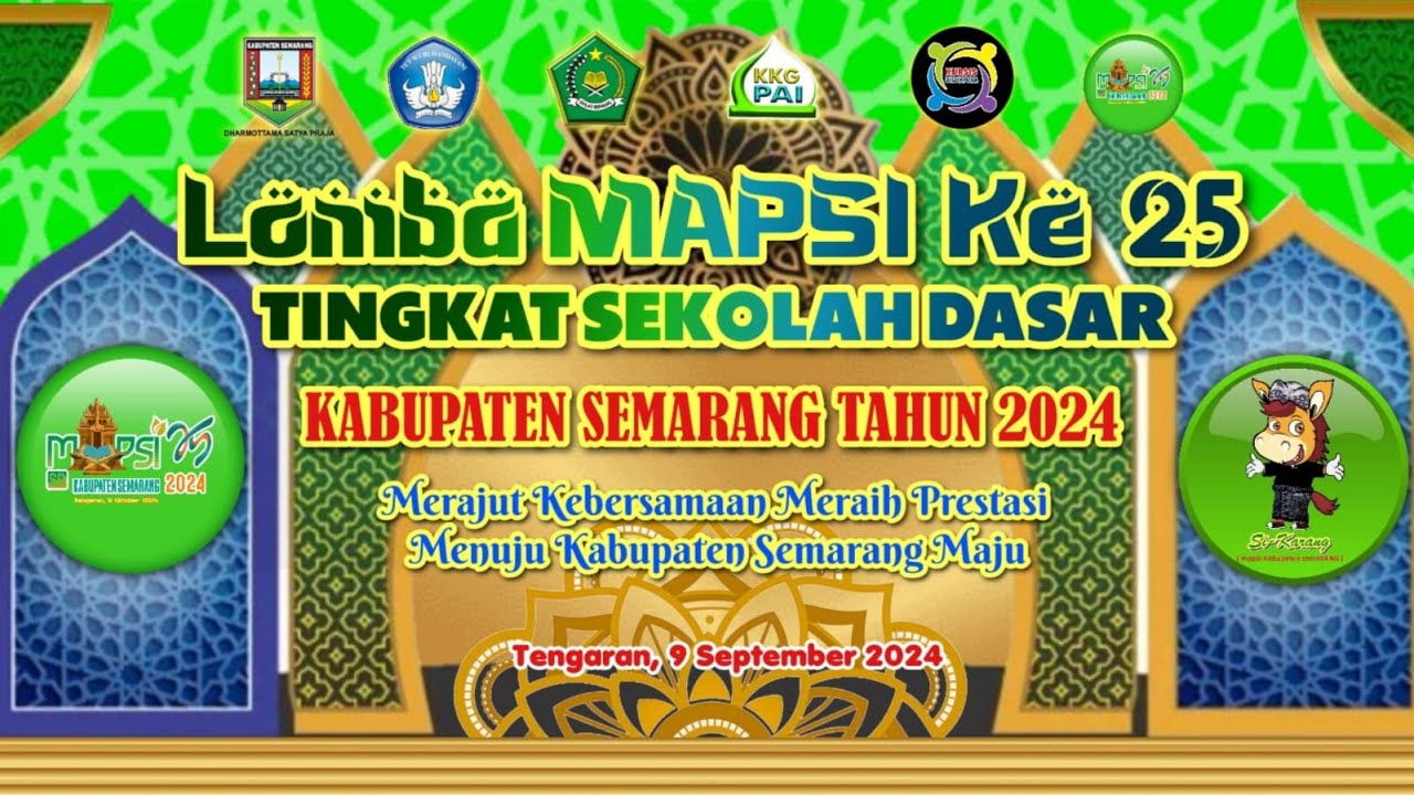 🔴 LIVE LOMBA MAPSI KE 25 TINGKAT SD KABUPATEN SEMARANG 2024