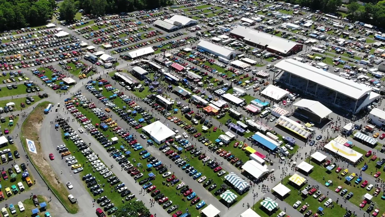 A view from above the Carlisle Ford Nationals 2022