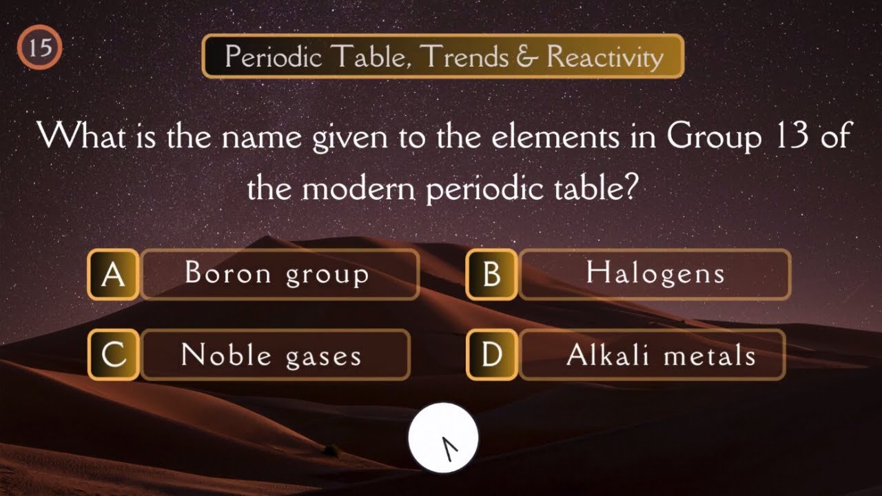 Periodic table MCQs | Trends | Reactivity | 30 MCQs for all Competitive & Entry Level Exams.
