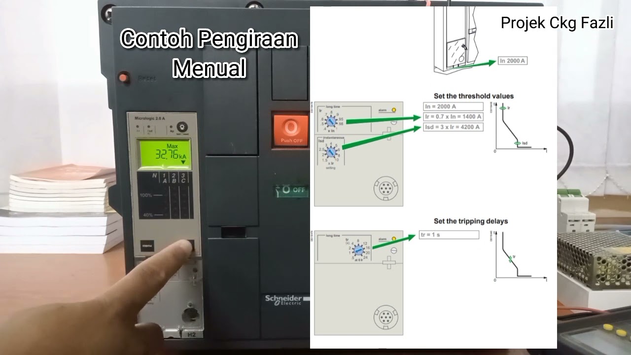 Micrologic 2.0 A/E Control Unit Setting (ACB Schneider Masterpact)