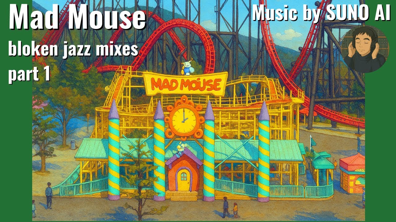 [AI Songs] マッドマウスで絶笑や！彩 Mad Mouse - Vivid Part 1 富士急ハイランド FujiQ Highland [BGM 1時間耐久]
