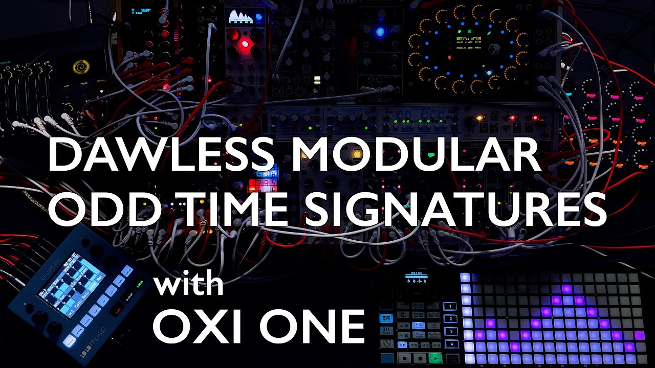 OXI ONE in 5+5+5+4/8 time signature.