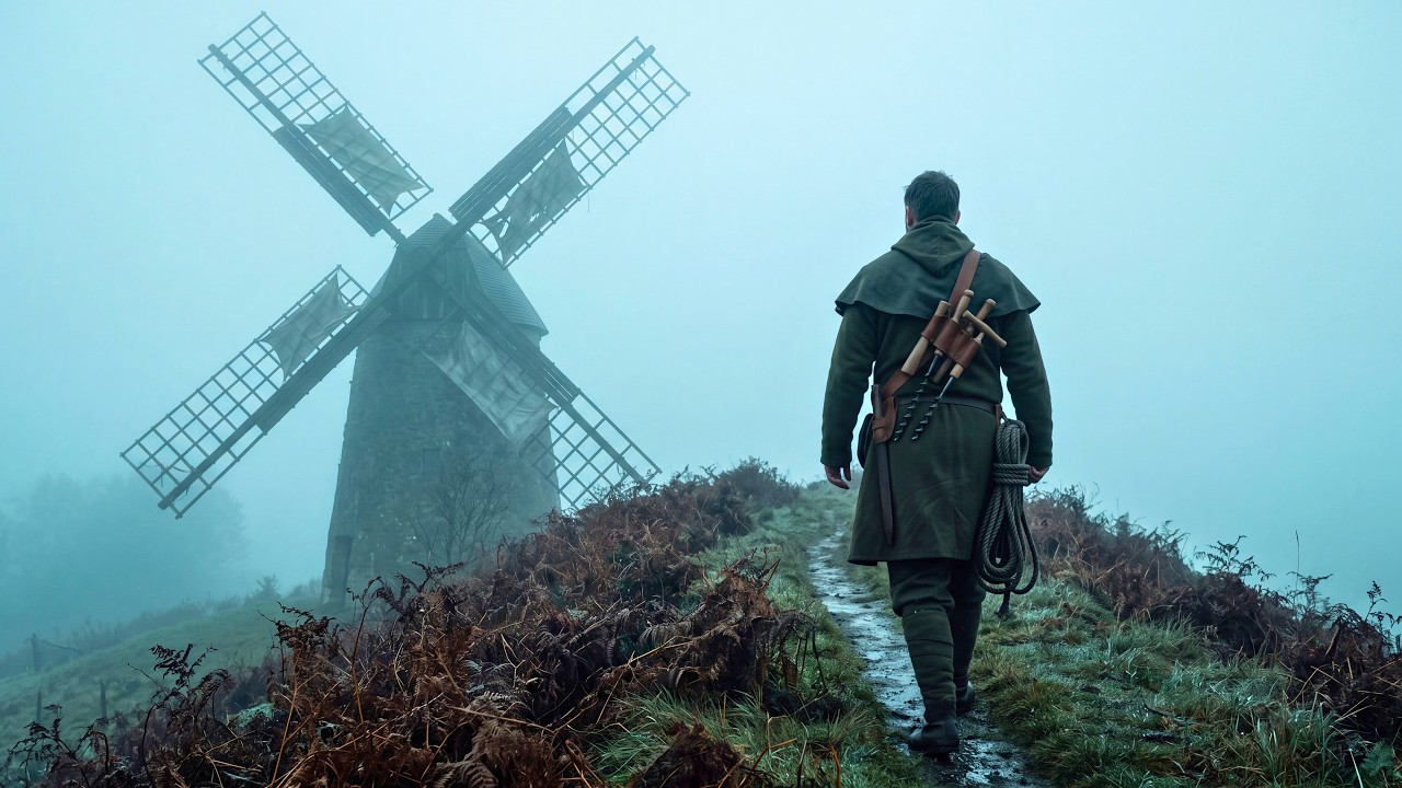 The Old Windmill in the Morning Fog | Medieval Celtic Ambience for Deep Focus and Relaxation