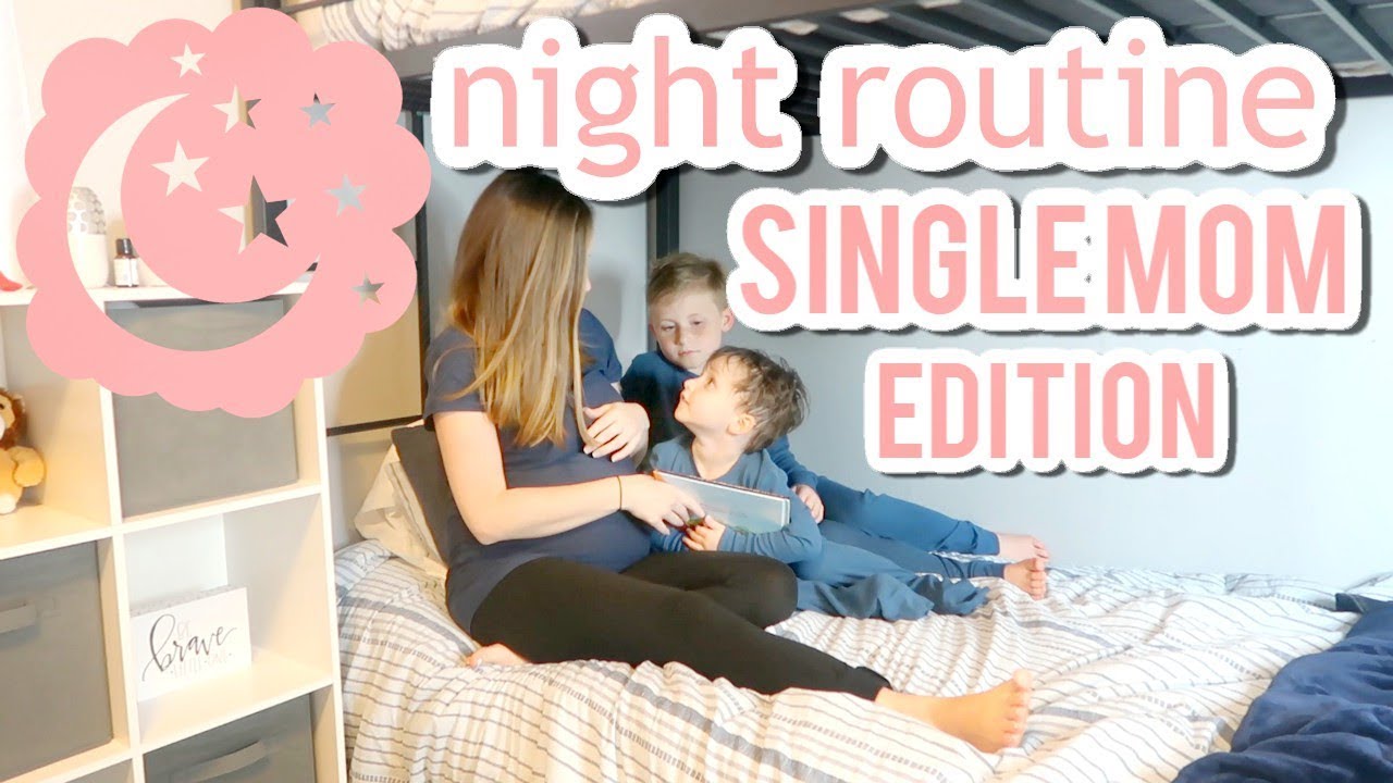 SINGLE MOM NIGHT ROUTINE | NIGHT ROUTINE WITH KIDS