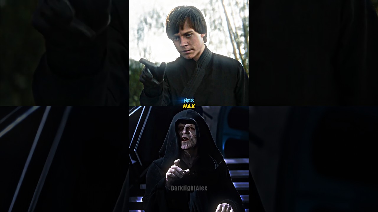 BOBF Luke Skywalker Vs ROTJ Darth Sidious | #shorts