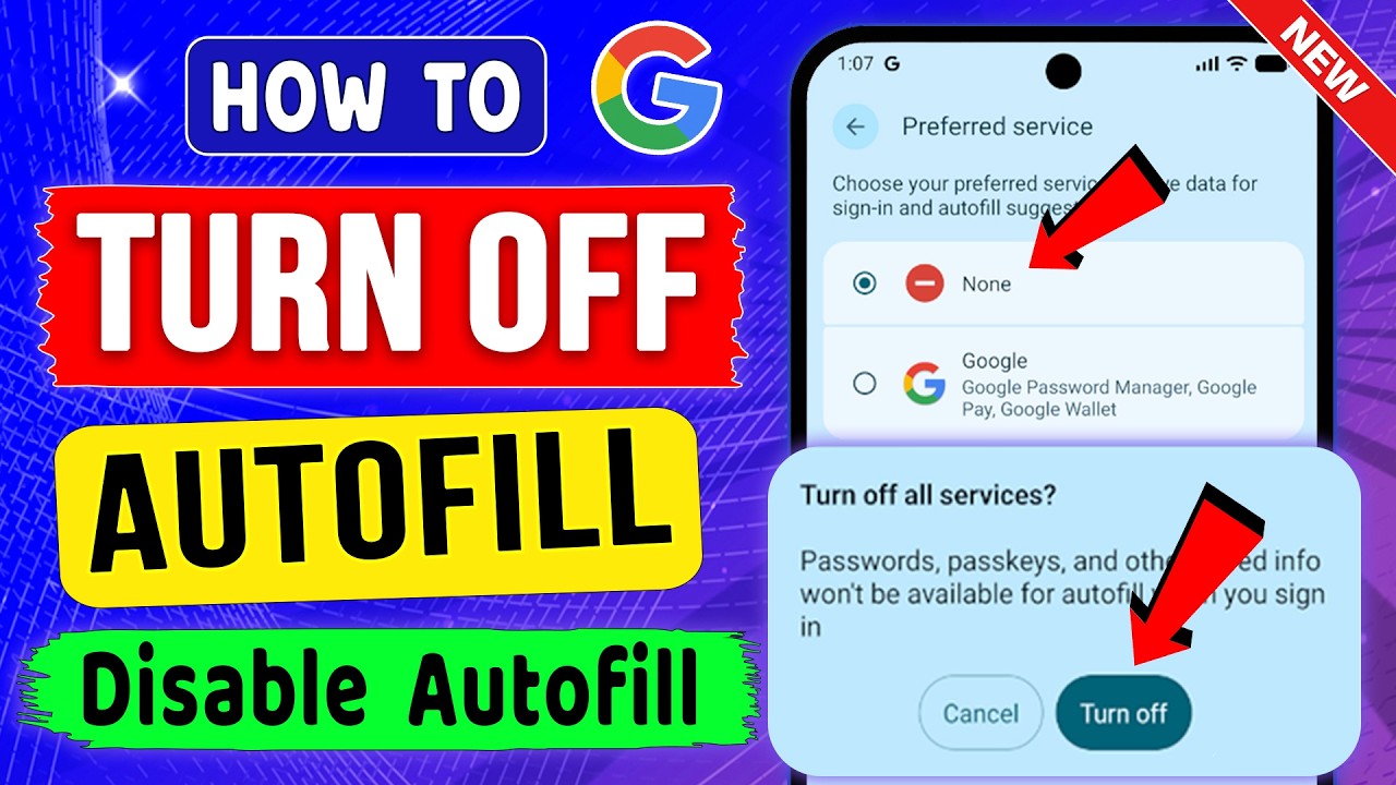 How to Turn Off Autofill || Disable Autofill on Android || How to Turn Off Google Password Autofill