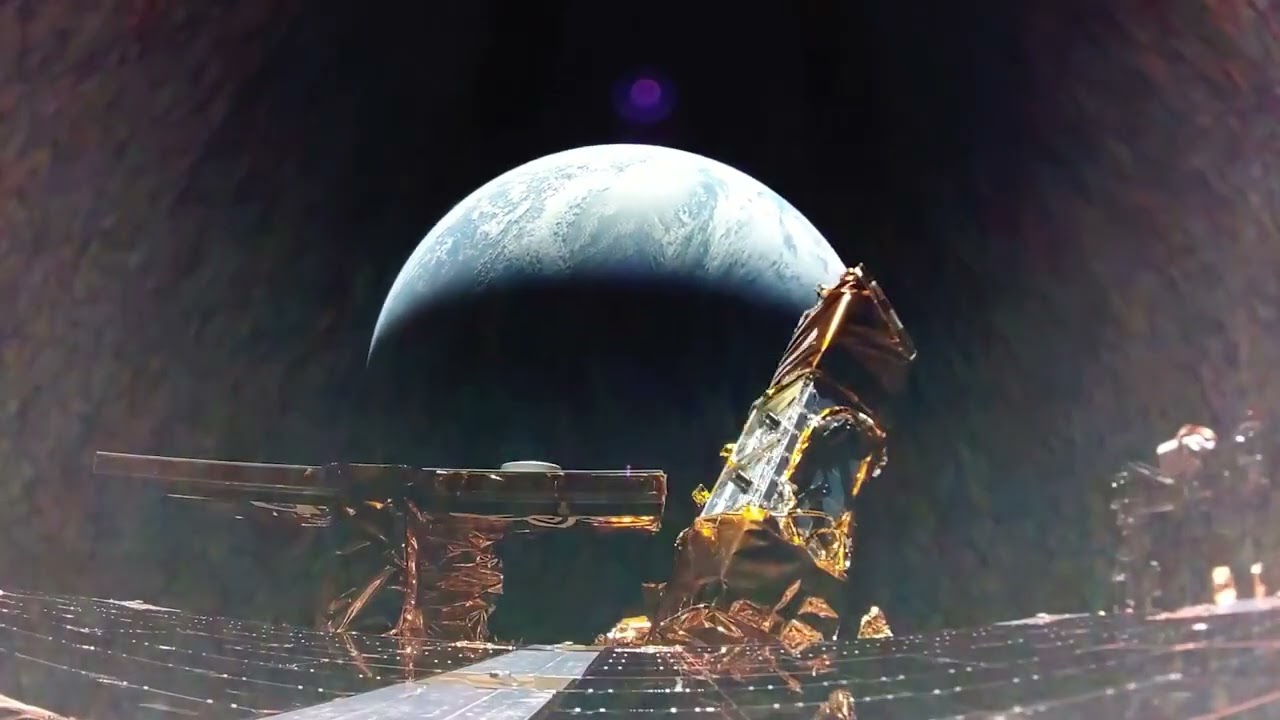 WOW! Watch Earth Eclipse The Moon from Firefly's Blue Ghost Lunar Lander