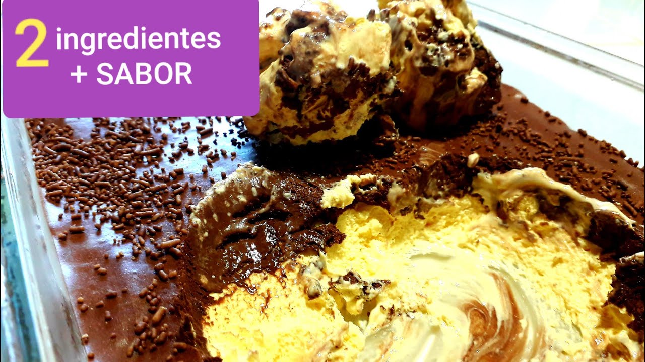 O SORVETE + FÁCIL E CREMOSO DO MUNDO 2 ingredientes + o sabor SOBREMESA GELADA ❤